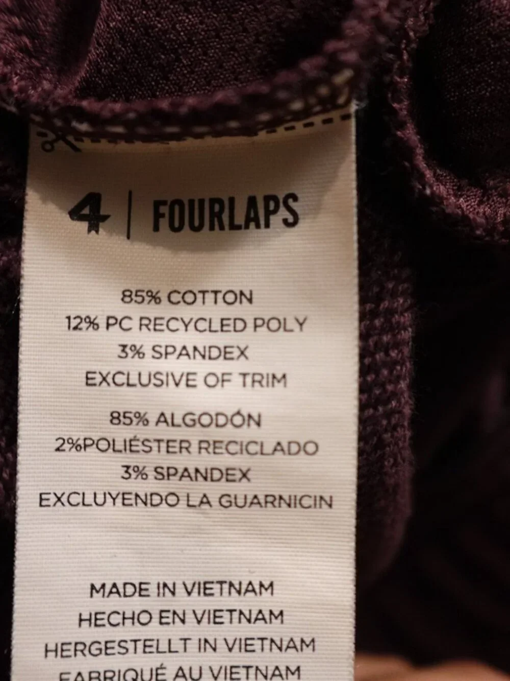 Fourlaps Fight Camp Jogger Sweatpants Men’s Large Burgundy Boxing Athletic